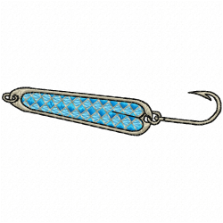 Fish Hook Embroidery Design 7